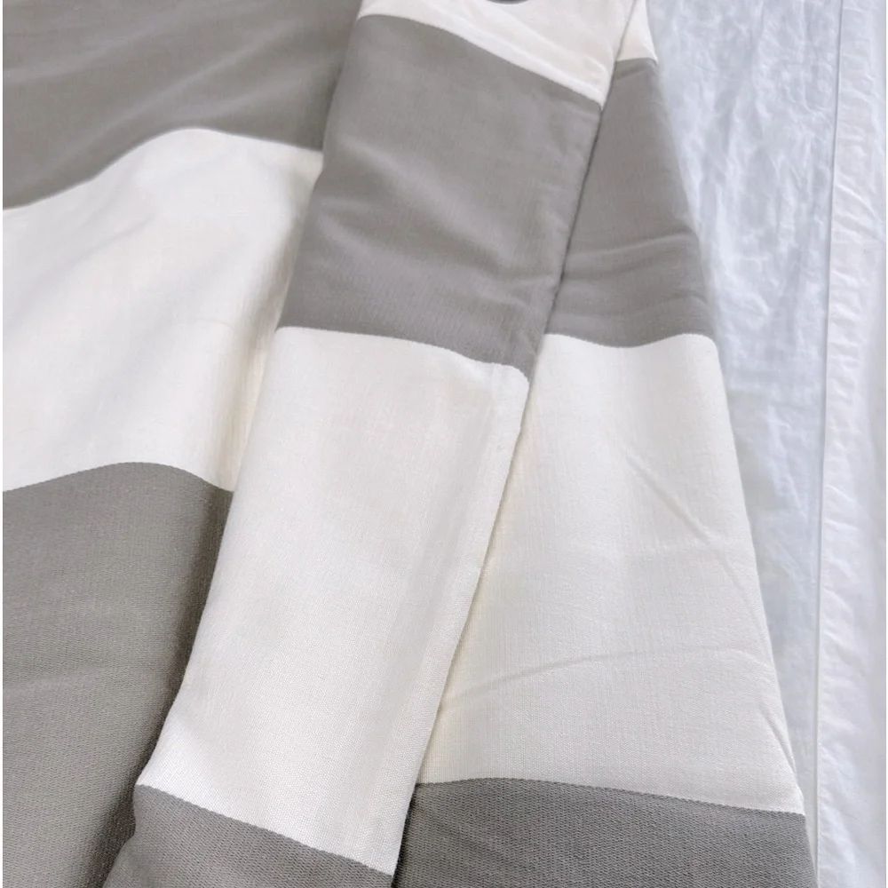 Set of 2 panels Crate&Barrel lined cotton curtains 50” by 84”